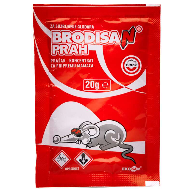 Brodisan    prah 0.1% (bromadiolon) 20g