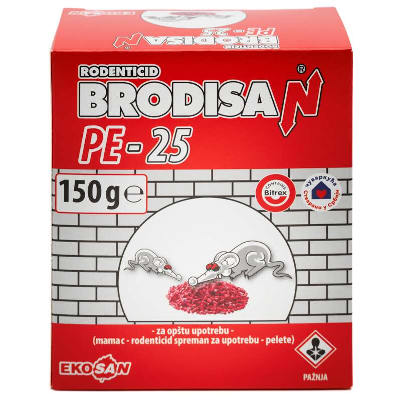 Brodisan  pe-25 pelete crvene 150g