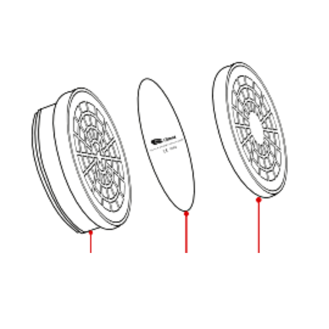 Nosac predfiltera 755/757n p2 r b-10-za polumasku 755